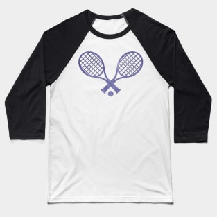 Tennis Racket Purple Baseball T-Shirt